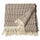 LAPPKATTFOT throw, brown/black, 130x170 cm