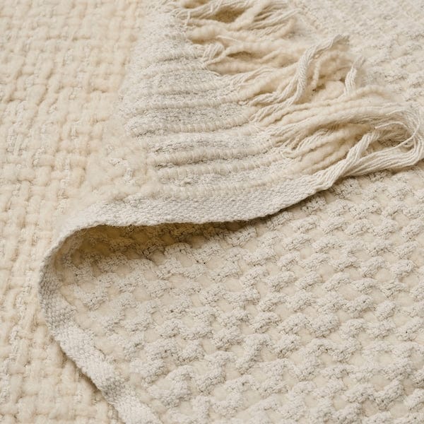 Ikea LAPPTÅG - Throw, off-white, 130x170 cm