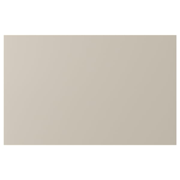 LAPPVIKEN door/drawer front, light grey-beige, 60x38 cm