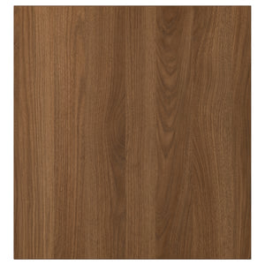 LAPPVIKEN door, brown/walnut effect, 60x64 cm