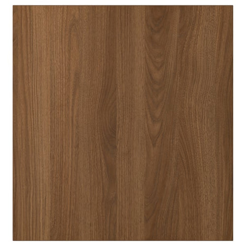 LAPPVIKEN door, brown/walnut effect, 60x64 cm