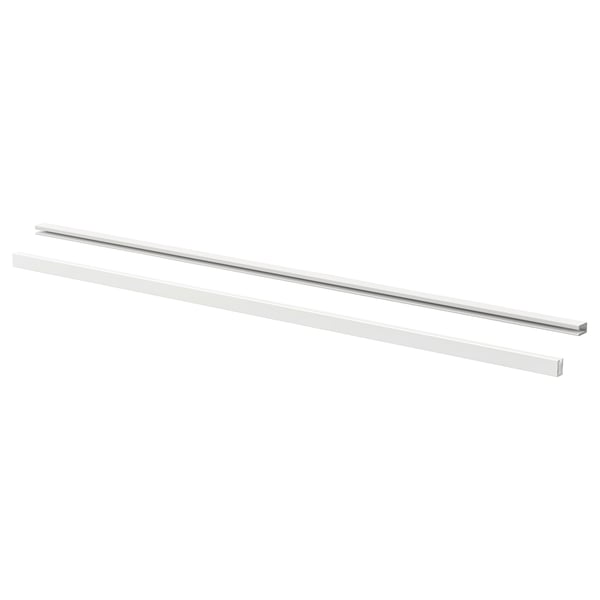 LARKOLLEN handle, white, 57x1.3 cm, 2 pack