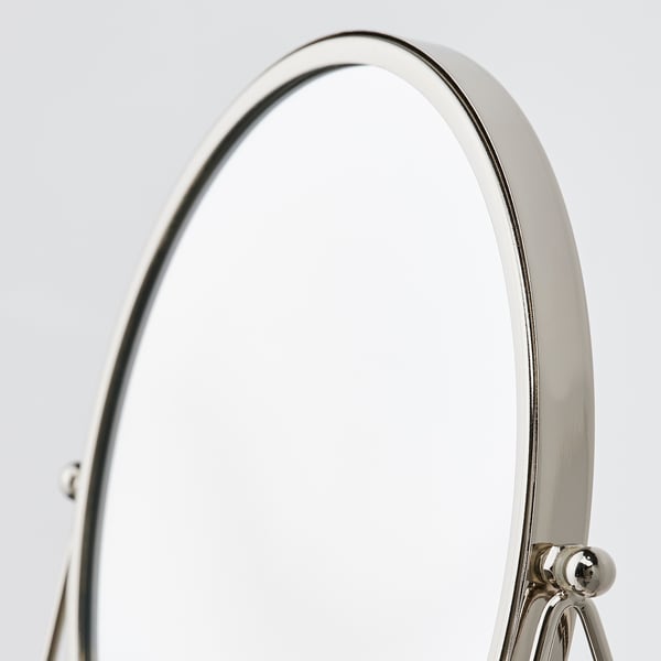 LASSBYN - Table mirror, silver-colour, 17 cm