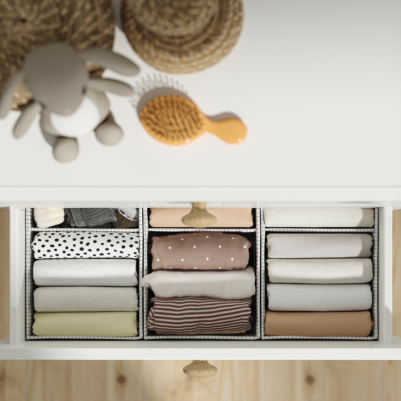 LASTARE chest of 4 drawers, white, 60x42x100 cm