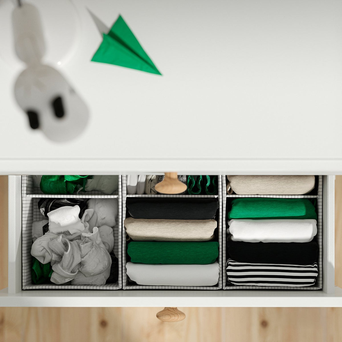 LASTARE wardrobe combination, white/blue, 60x42x201 cm