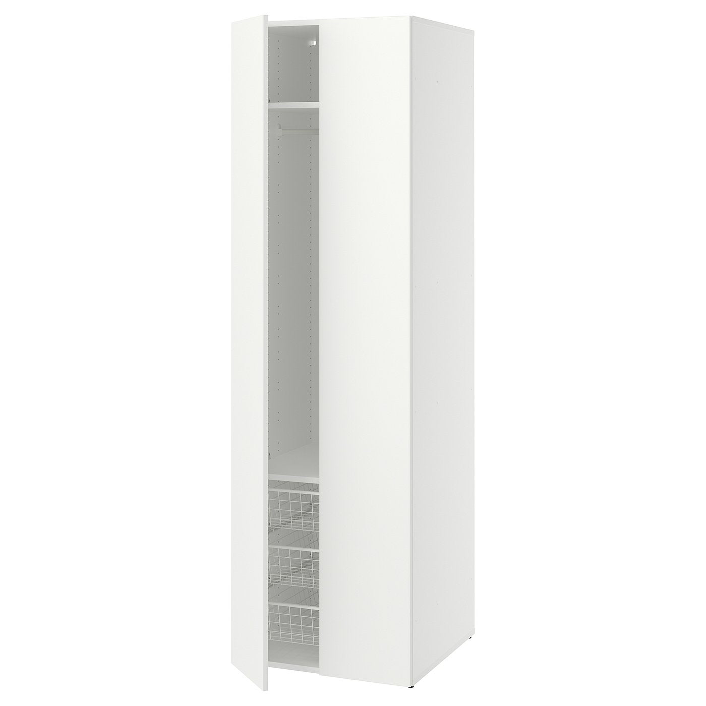 LASTARE wardrobe combination, white, 60x62x200 cm