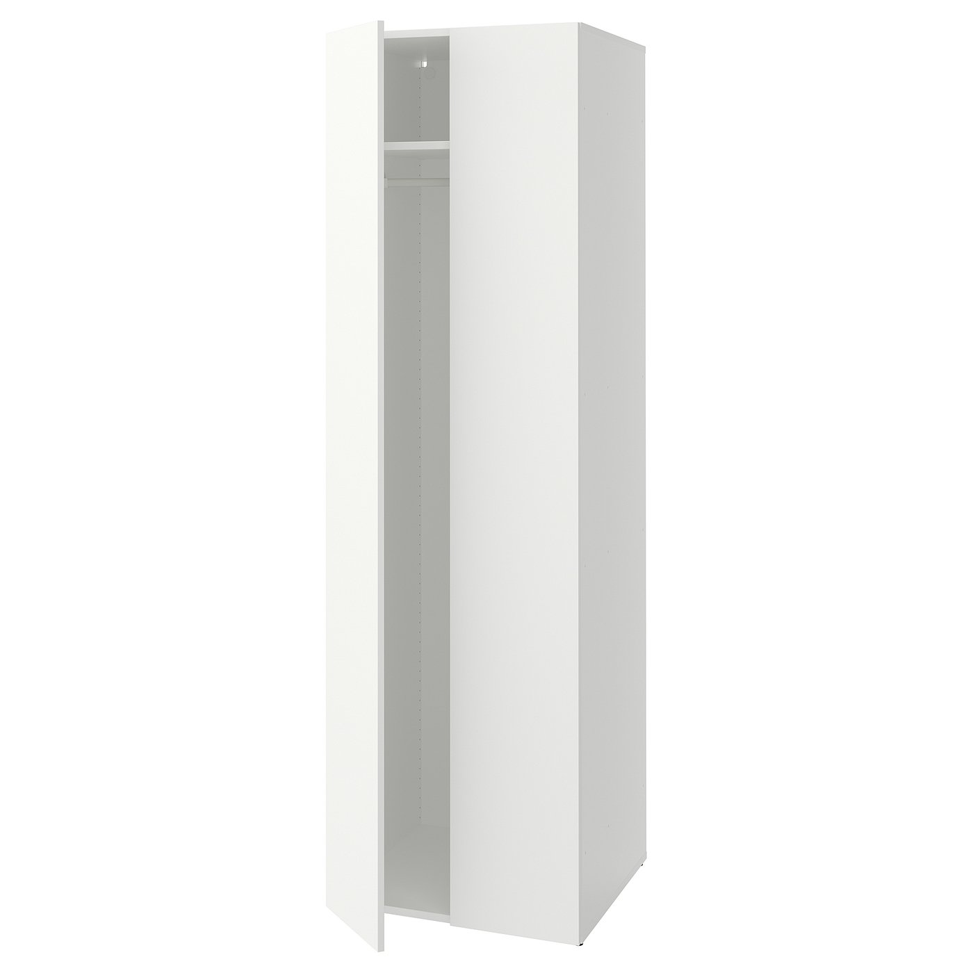 LASTARE wardrobe combination, white, 60x62x200 cm