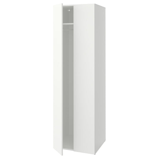 LASTARE wardrobe combination, white, 60x62x200 cm