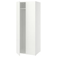 LASTARE wardrobe combination, white, 80x62x200 cm
