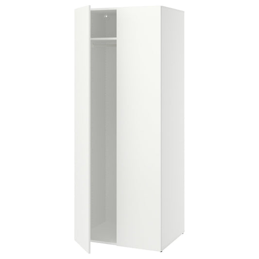 LASTARE wardrobe combination, white, 80x62x200 cm