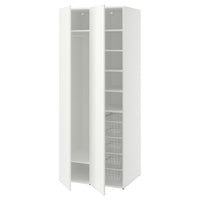 LASTARE wardrobe combination, white, 80x62x200 cm