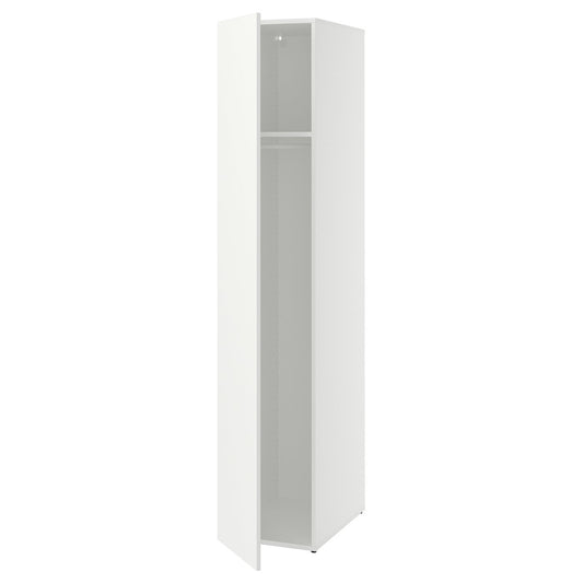 LASTARE wardrobe combination, white, 40x62x200 cm