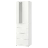 LASTARE wardrobe combination, white, 60x42x200 cm
