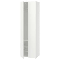 LASTARE wardrobe combination, white, 60x42x200 cm