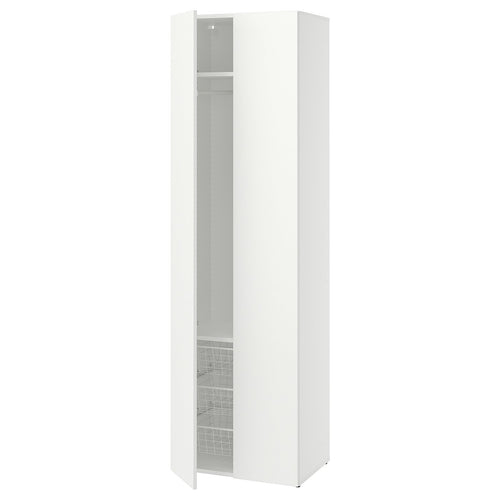 LASTARE wardrobe combination, white, 60x42x200 cm