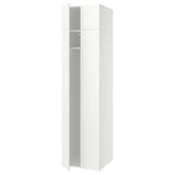 LASTARE wardrobe combination, white/with height extension unit, 60x62x236 cm