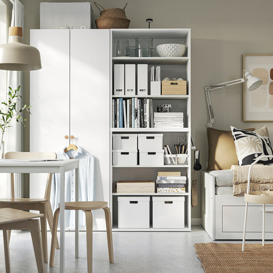LASTARE wardrobe combination, white, 160x42x200 cm