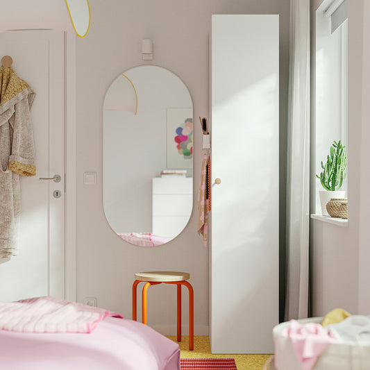 LASTARE wardrobe combination, white, 40x62x200 cm