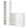 LASTARE wardrobe combination, white, 180x42x200 cm