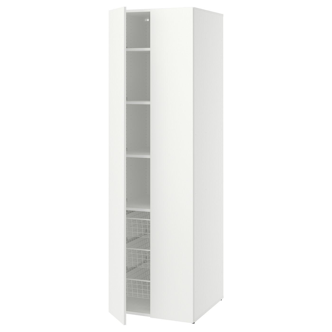 LASTARE wardrobe combination, white, 60x62x200 cm