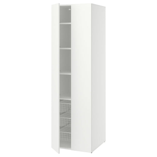 LASTARE wardrobe combination, white, 60x62x200 cm