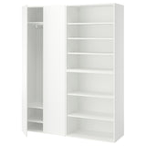 LASTARE wardrobe combination, white, 160x42x200 cm