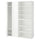 LASTARE wardrobe combination, white, 160x42x200 cm