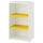 LASTARE storage combination, white/yellow, 60x42x100 cm
