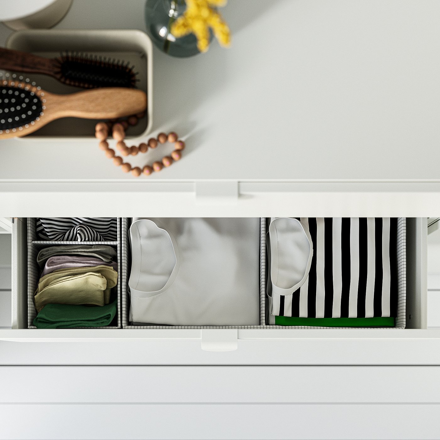LASTARE storage combination, white/table, 260x42x200 cm