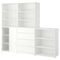 LASTARE storage combination, white, 240x42x200 cm