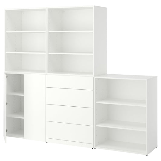 LASTARE storage combination, white, 240x42x200 cm