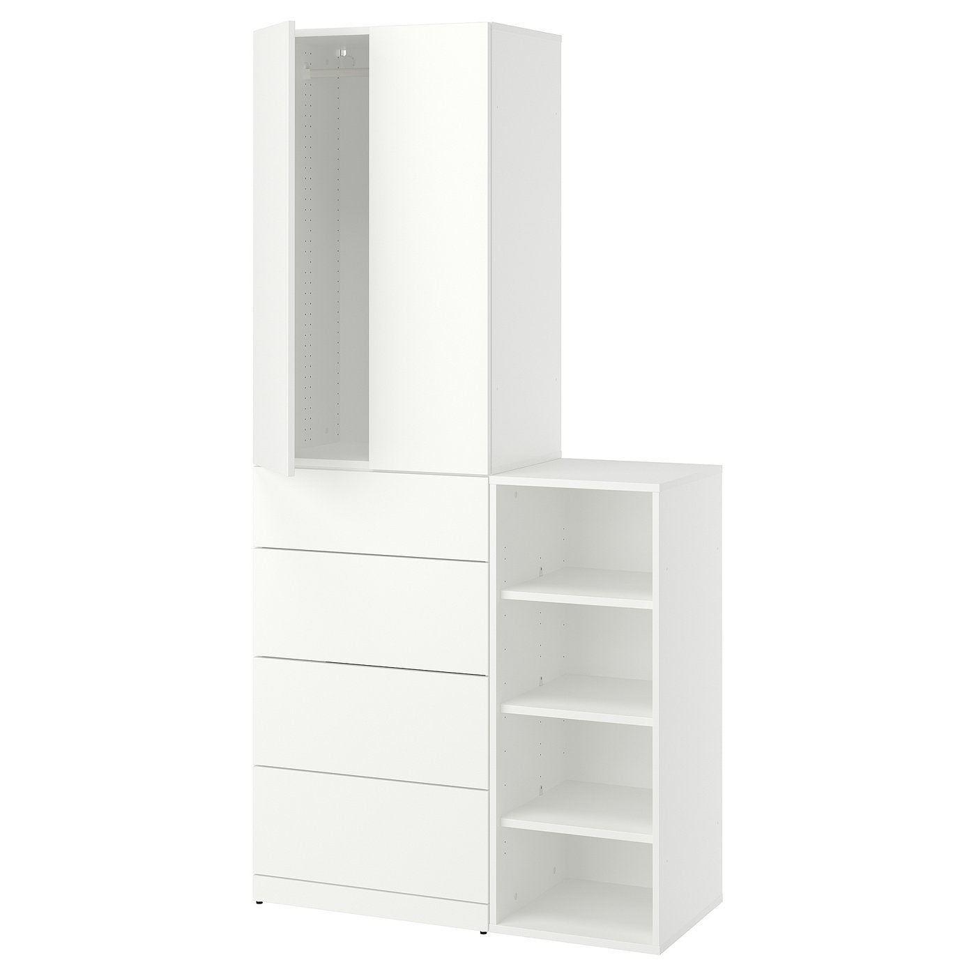 LASTARE storage combination, white, 100x42x200 cm