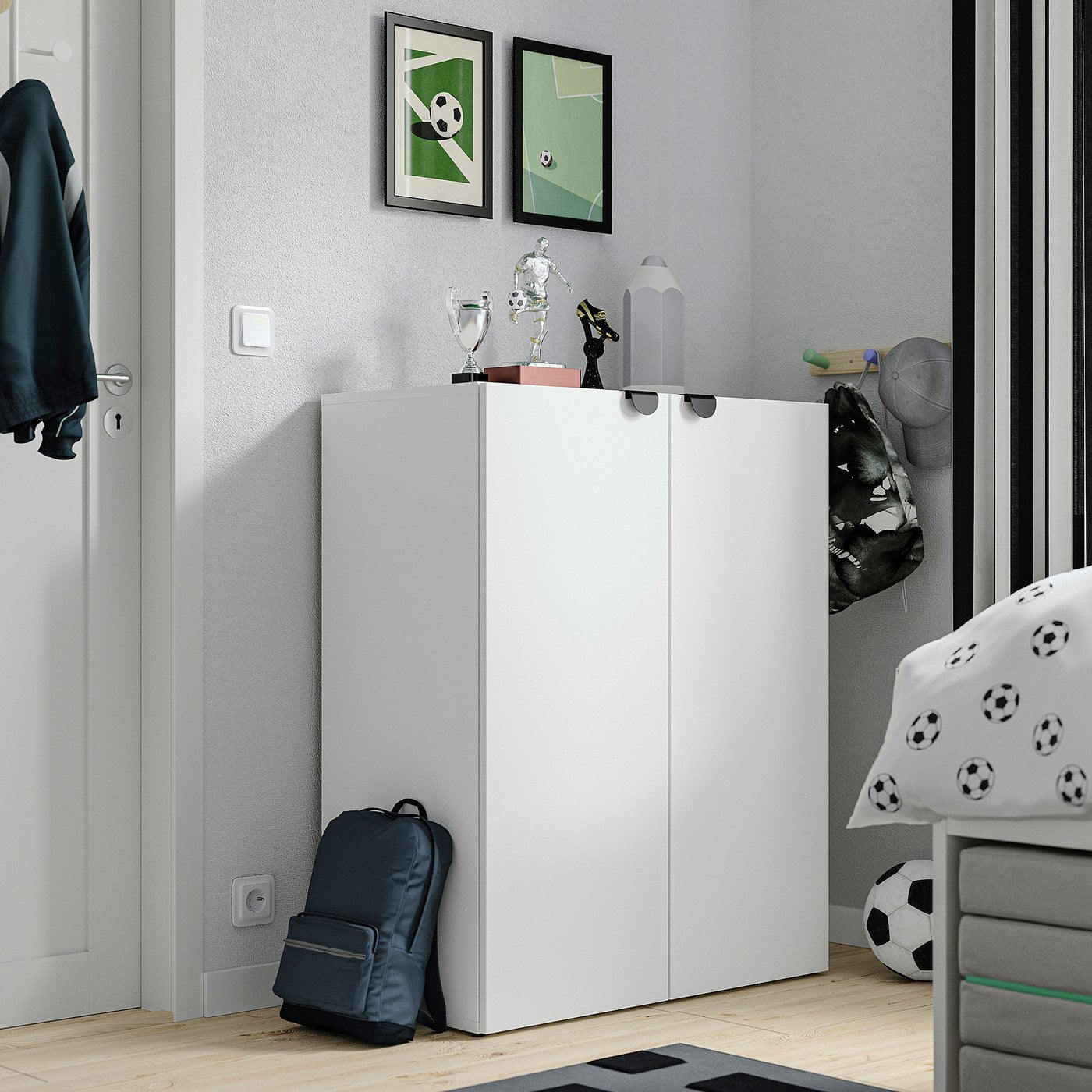 LASTARE storage combination, white, 80x42x100 cm