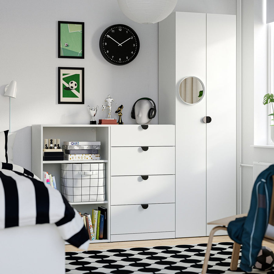 LASTARE storage combination, white, 180x42x200 cm