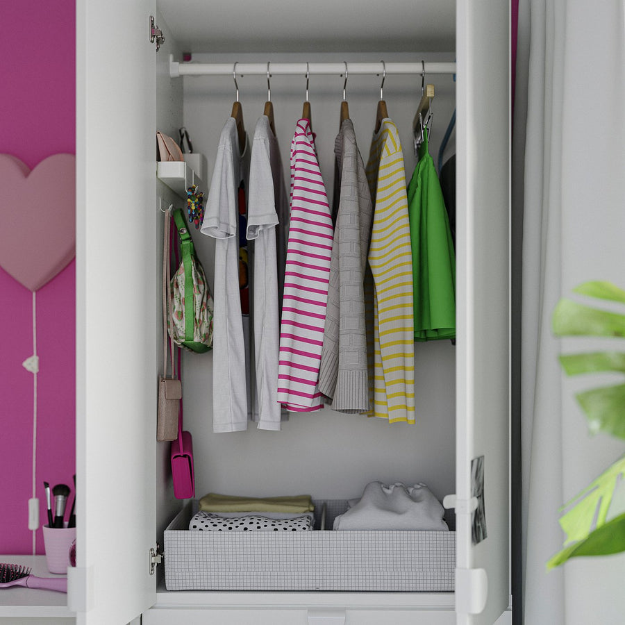 LASTARE storage combination, white, 100x42x200 cm