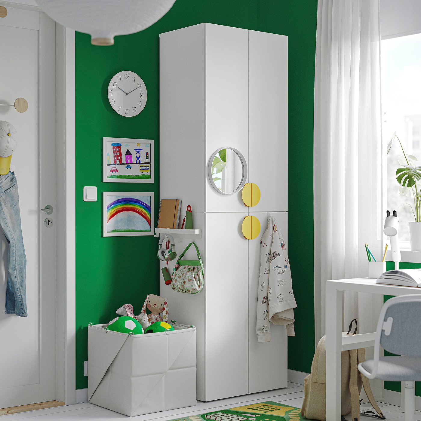 LASTARE storage combination, white, 60x42x200 cm