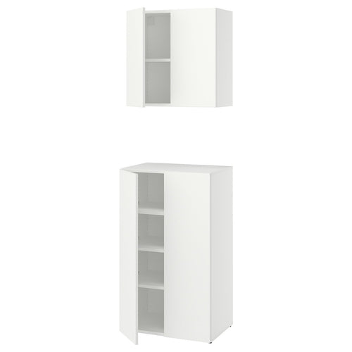 LASTARE storage combination, white, 60x42x201 cm