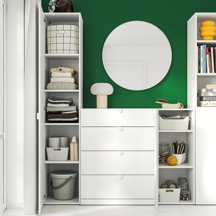 LASTARE storage combination, white, 380x42x200 cm