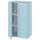 LASTARE storage combination, blue, 60x42x101 cm