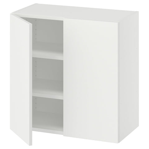 LASTARE wall-mounted cabinet combination, white/with 2 shelves, 60x30x60 cm