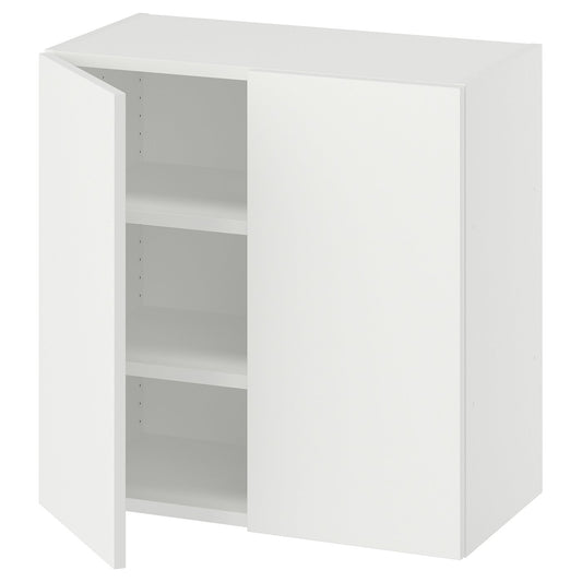 LASTARE wall-mounted cabinet combination, white/with 2 shelves, 60x30x60 cm