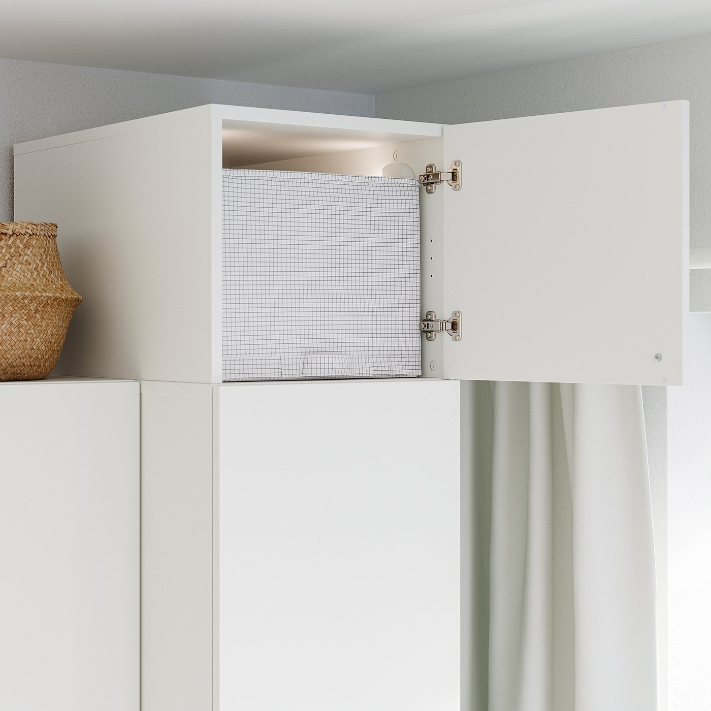 LASTARE height extension unit with door, white, 40x62x36 cm