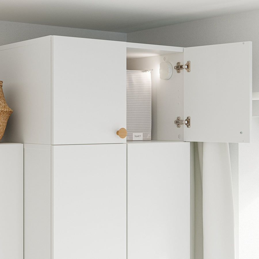 LASTARE height extension unit with doors, white, 60x62x36 cm