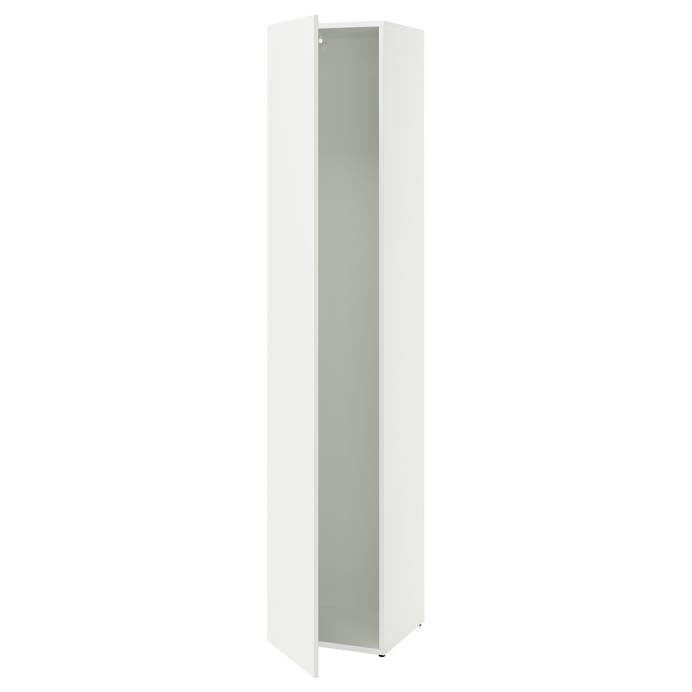 LASTARE frame with door, white, 40x42x200 cm
