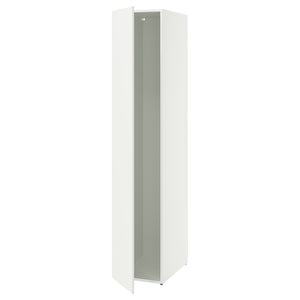 LASTARE frame with door, white, 40x62x200 cm