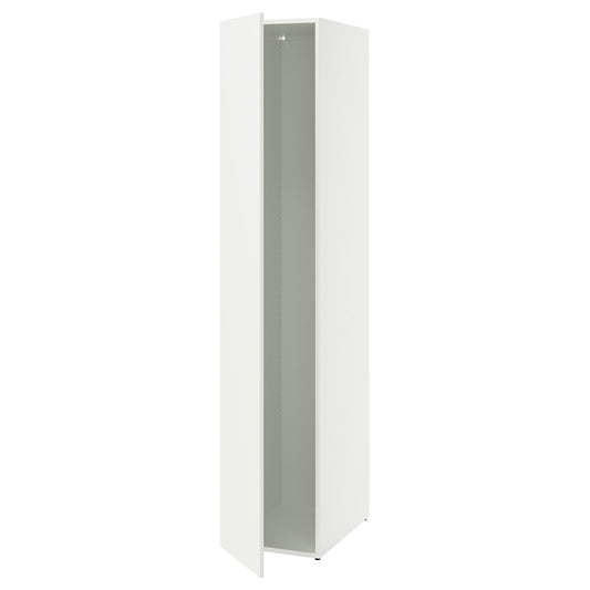 LASTARE frame with door, white, 40x200x62 cm