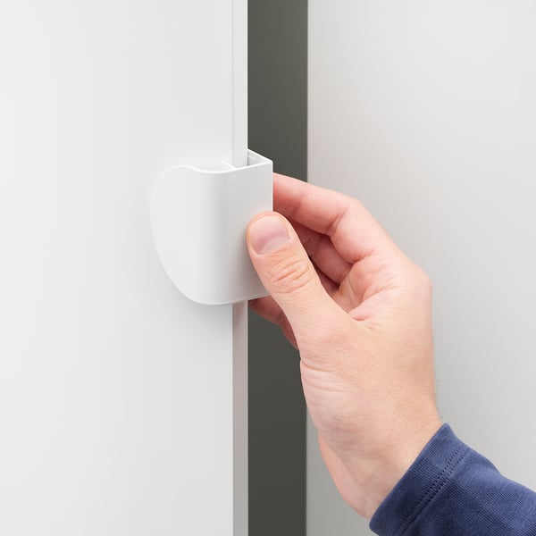 LATMASK clip-on handle, white, 60 mm 2 pack
