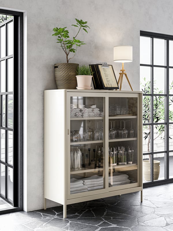 LAUTERS - Table lamp, ash/white ,