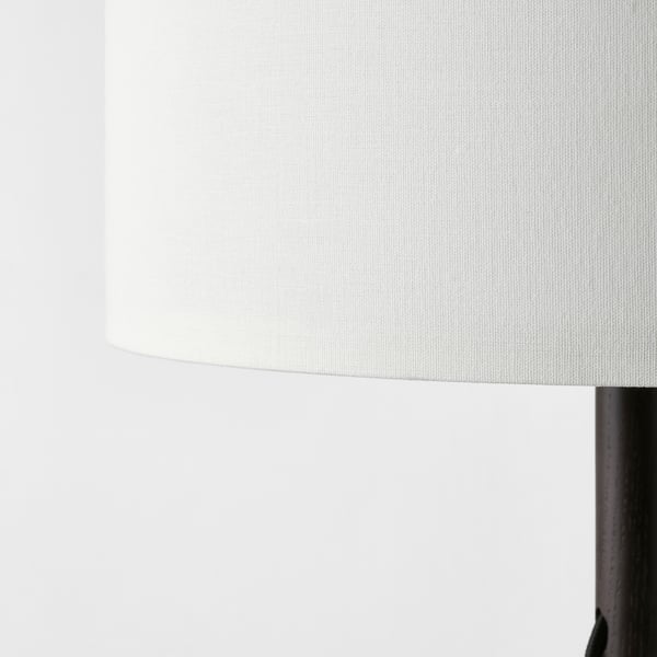 LAUTERS floor lamp, brown ash/white, 62 cm