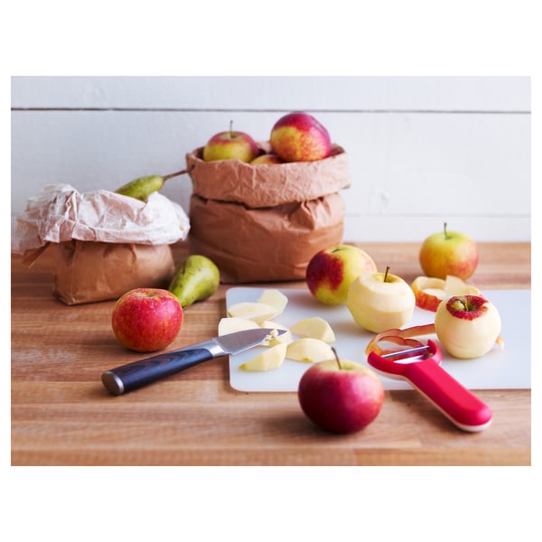 LEGITIM chopping board, white, 34x24 cm